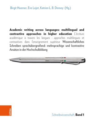 cover image of Academic writing across languages